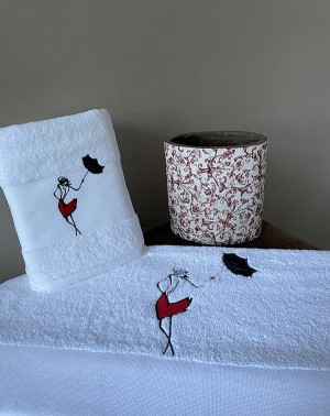 Serviette de bain - Femme...