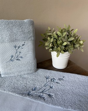 Serviette de bain - Fleurs